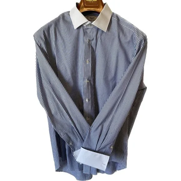 100 egyptian cotton dress shirts Business Dress Shirt Lime Green Herringbone 100% Egyptian Cotton Boss Size Small